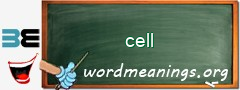 WordMeaning blackboard for cell